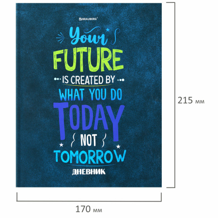 Дневник 5-11 класс 48 л., твердый, BRAUBERG, глянцевая ламинация, с подсказом, "Мотивация", 106630 - Дневники для старших классов