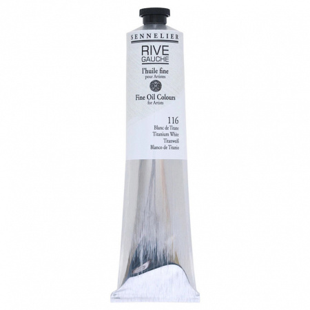 Масляная краска Sennelier «Rive Gauche»,туба 200мл, белила титановые