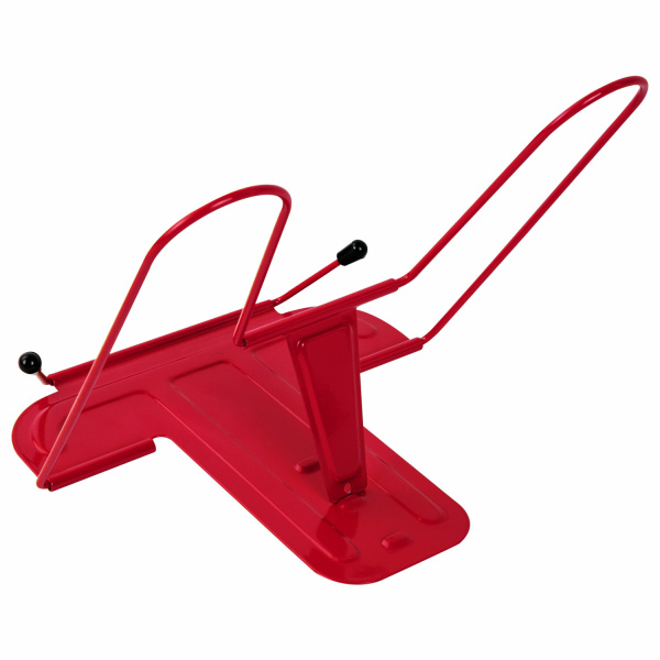 Подставка для книг и учебников BRAUBERG LINE+, металлическая, красная, европодвес, 238070 - Подставки для книг
