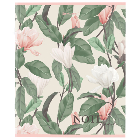 Тетрадь А5 96 л. BRAUBERG скоба, клетка, обложка картон, "Bloom" (микс в спайке), 404438 - Тетради более 60 листов