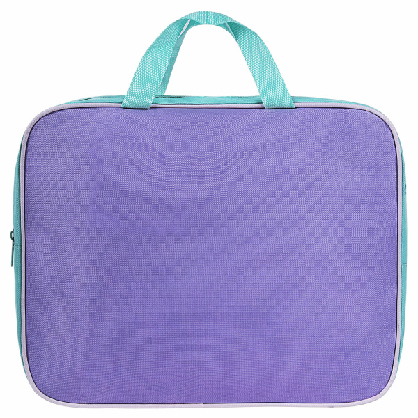 Папка на молнии с ручками STAFF EVERYDAY А4 1 отделение, полиэстер, 80 мм, лавандовый, 271487 - Папки-сумки с ручками