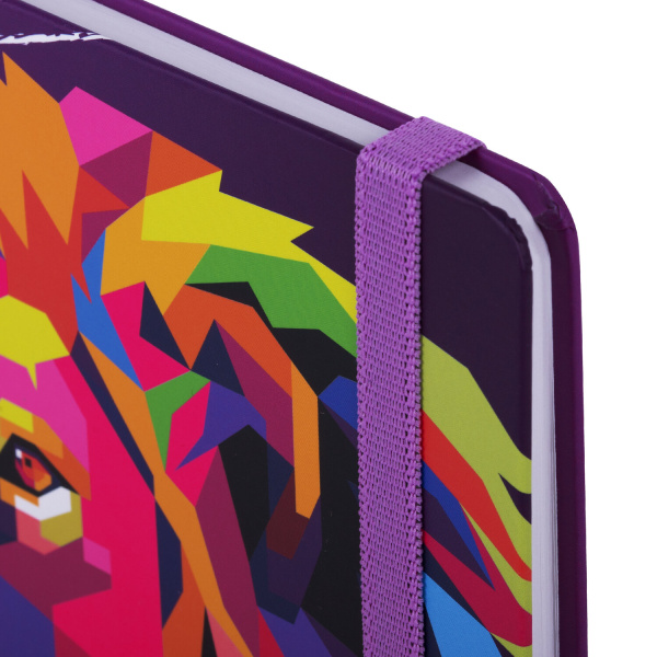 Скетчбук, белая бумага 80 г/м2, 195х195 мм, 80 л., резинка, твердый, BRAUBERG ART DEBUT "Лев", 114582 - Альбомы, скетчбуки и бумага для графики и эскизов