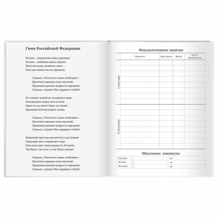 Дневник МП 1-11 класс 40 л., твердый, BRAUBERG, матовая ламинация, "Белый", 106641 - Дневники универсальные