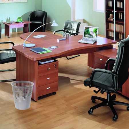 Корзина для бумаг, 11 л, сетчатая, серая, BRAUBERG, 230442 - Корзины для бумаг