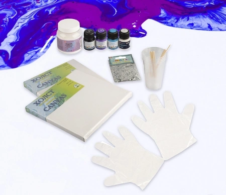 Набор для творчества Decola Флюид Арт - "Космос" - Акриловые краски художественные в наборах