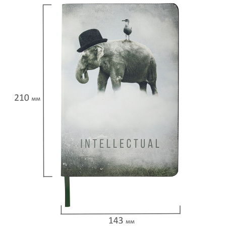 Блокнот А5 (143x210 мм), BRAUBERG VISTA "Spirit", под кожу, гибкий, 80 л., 112084 - Бизнес-блокноты и бизнес-тетради