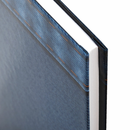 Блокнот МАЛЫЙ ФОРМАТ 110х147 мм А6, 80 л., твердый переплет, ламинированная обложка, клетка, STAFF, "Джинса", 120952 - Блокноты в книжном переплете