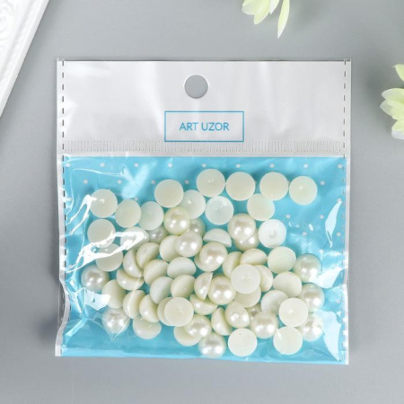 Набор полужемчужин диаметром 1 см., в упаковке 20 гр.