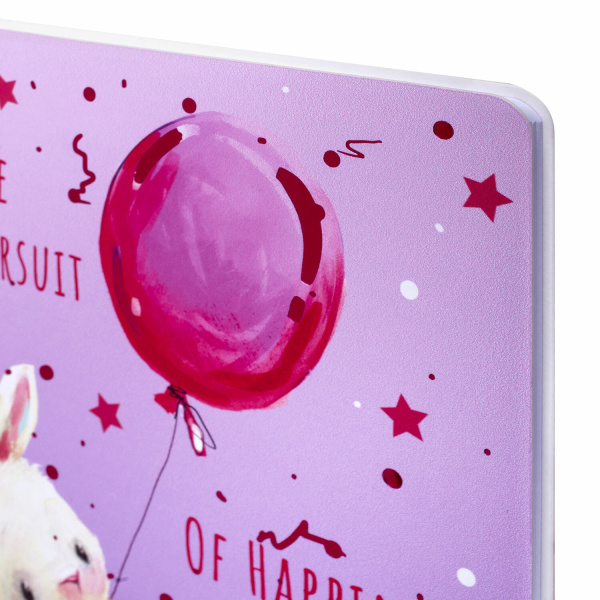 Дневник 1-4 класс 48 л., кожзам (гибкая), печать, фольга, ЮНЛАНДИЯ, "Зайчик", 106160 - Дневники для младших классов