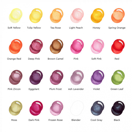 Набор акварельных маркеров SKETCHMARKER "Aqua Pro" Citrus Set 24 цв - Аквамаркеры