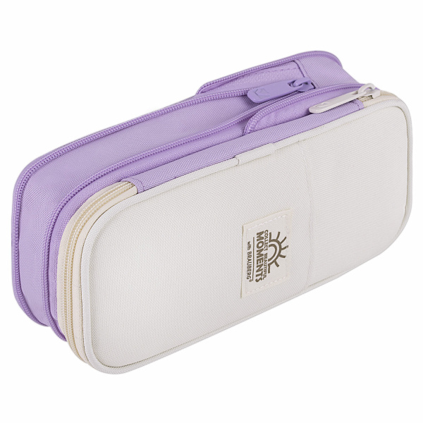 Пенал-трансформер BRAUBERG, полиэстер, 22х10х3 см, "Digital lavender", 271562 - Пеналы мягкие