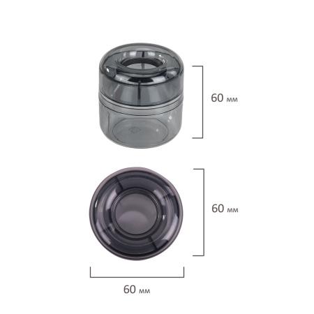 Скрепочница магнитная STAFF "Basic", прозрачный корпус, 270556, 59 - Диспенсеры для скрепок
