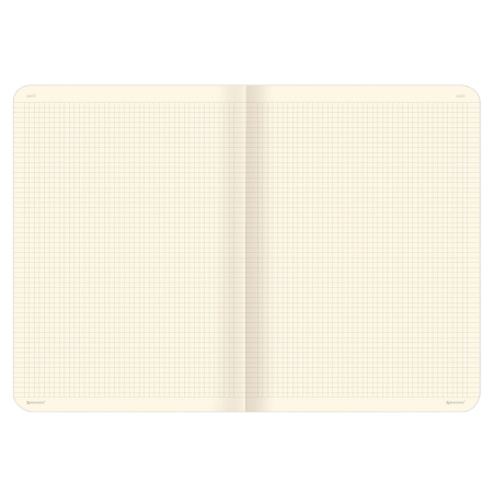 Тетрадь 60 л. в клетку обложка гладкий кожзам, сшивка, А4 (210х297мм), КОРИЧНЕВЫЙ, BRAUBERG VIVA, 403905 - Тетради формата А4