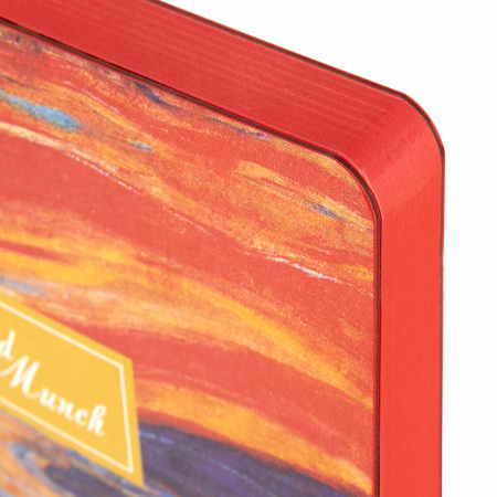 Ежедневник недатированный А5 (138х213 мм), BRAUBERG VISTA, под кожу, гибкий, 136 л., "Edvard Munch", 111984 - Ежедневники с покрытием "под кожу и ткань"