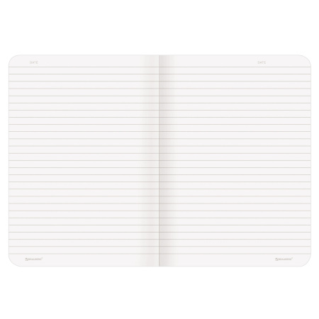 Тетрадь 48 л. в линию обложка кожзам под рогожку, сшивка, A5 (147х210мм), РОЗОВЫЙ, BRAUBERG HARMONY, 403837 - Тетради 40-48 листов