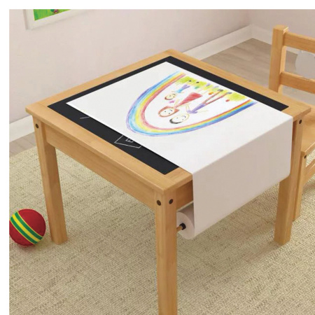 Бумага для рисования в рулоне ЮНЛАНДИЯ "РИСУЙ-ИГРАЙ-УЧИСЬ", 420 мм х 20 м, плотность 100 г/м2, 112173 - Бумага для рисования в рулоне