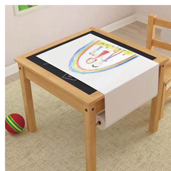 Бумага для рисования в рулоне ЮНЛАНДИЯ "РИСУЙ-ИГРАЙ-УЧИСЬ", 420 мм х 20 м, плотность 100 г/м2, 112173 - Бумага для рисования в рулоне