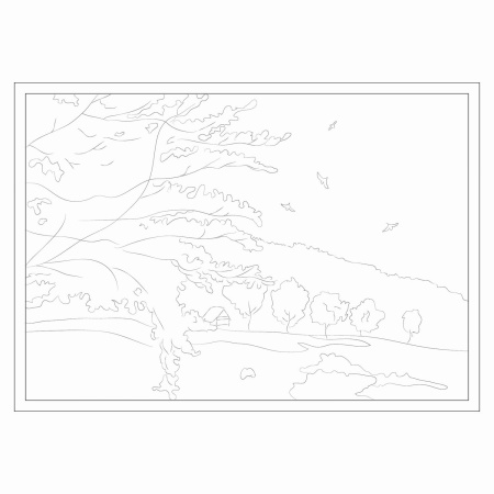 Папка для акварели С ЭСКИЗОМ (ЭСКИЗЫ-РАСКРАСКИ), А3, 10 л., 200 г/м2, 297х420 мм, BRAUBERG, 110065 - Альбомы и бумага для акварели и масла