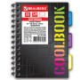 Тетрадь-блокнот 120 л., A5, 148x210 мм, BRAUBERG, клетка, гребень, обложка пластиковая, 3 разделителя, "CoolBOOK", 401786 - Тетради-блокноты