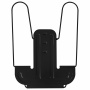 Подставка для книг и учебников BRAUBERG LINE+, металлическая, черная, европодвес, 238214 - Подставки для книг