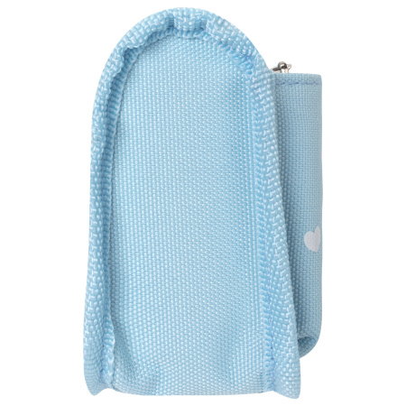 Пенал-косметичка 2 отделения, полиэстер, "Heart", мятный, 21х6х9 см, 270257 - Пеналы мягкие