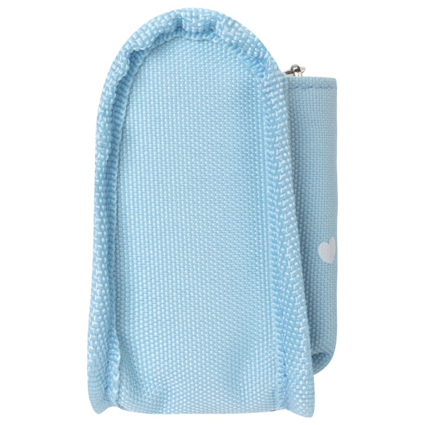 Пенал-косметичка 2 отделения, полиэстер, "Heart", мятный, 21х6х9 см, 270257 - Пеналы мягкие