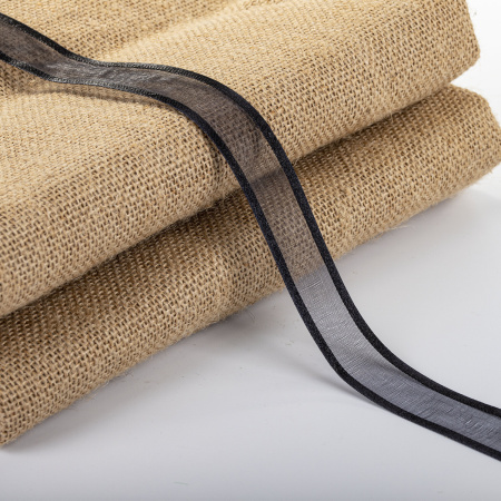 Лента органза с оторочкой ширина 25 мм, длина 23 м, черная, BRAUBERG, 591544 - Ленты для декора, рукоделия и упаковки подарков