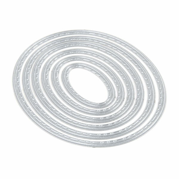 Ножи "Овалы" для Машинки для вырубки и тиснения ОС-5, 73х62 мм, 6 штук, ОСТРОВ СОКРОВИЩ, 663824, 861-002 - Машинки, ножи и маты для вырубки, клише для тиснения