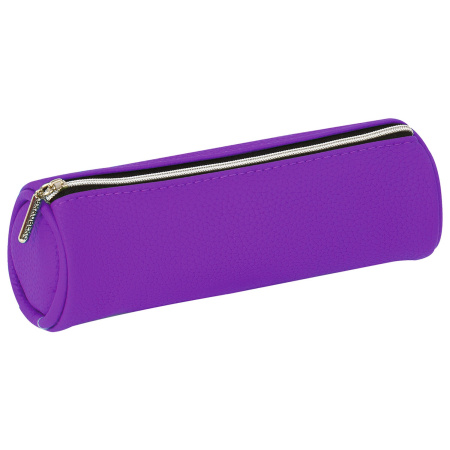 Пенал-косметичка BRAUBERG под фактурную кожу, ассорти 4 цвета, "Экзотика", 20х6х6 см, дисплей, 224041 - Пеналы мягкие