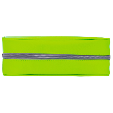 Пенал-косметичка BRAUBERG, мягкий, "KING SIZE NEON GREEN", 20х8х9 см, 229020 - Пеналы мягкие