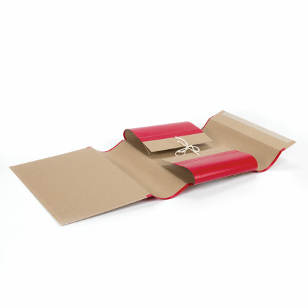 Папка для бумаг архивная А4 (225х310 мм), 120 мм, 4 завязки, крафт, корешок - бумвинил, 123204 - Папки картонные с завязками