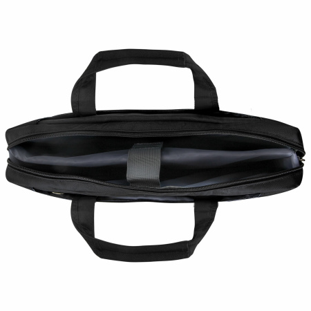 Сумка-портфель BRAUBERG с отделением для ноутбука 15,6", "Chance", 3 кармана, черная, 40х30х4 см, 240458 - Сумки деловые с отделением для ноутбука и планшета