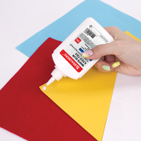 Клей ПВА-СУПЕР BRAUBERG (керамика, ткань, кожа, дерево, бумага, картон), 125 г, 222927 - Клей ПВА