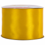 Лента атласная ширина 50 мм, длина 23 м, желтая, BRAUBERG, 591525 - Ленты для декора, рукоделия и упаковки подарков