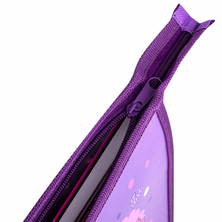 Папка для тетрадей ПИФАГОР А5, 1 отделение, пластик, на молнии, "Awesome", 271494 - Папки для тетрадей и уроков труда