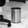 Корзина металлическая для мусора LAIMA "Bionic", 7 л, матовая, перфорированная, несгораемая, 232267 - Корзины для бумаг