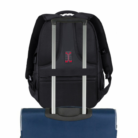 Рюкзак GERMANIUM UPGRADE универсальный, 3 отделения, отделение для ноутбука, USB-порт, "UP-2", черный, 47х33х21 см, 271666 - Рюкзаки с отделением для ноутбука