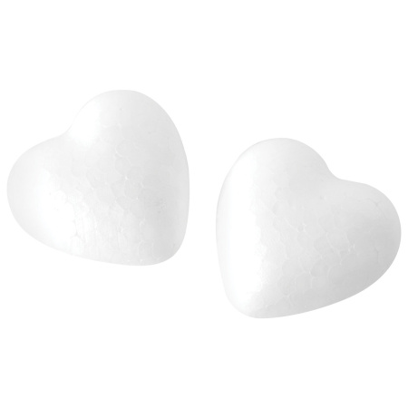 Пенопластовые заготовки для творчества "Сердечки", 6 шт., 50 мм, ОСТРОВ СОКРОВИЩ, 661359 - Заготовки и основы для творчества
