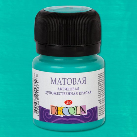 Акриловая краска матовая Мятная 20мл Decola