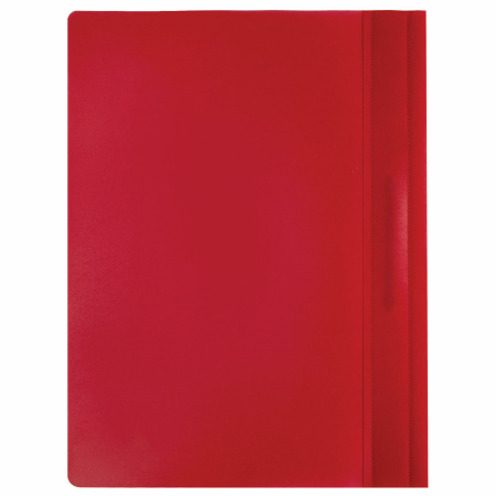 Скоросшиватель пластиковый BRAUBERG, А4, 130/180 мкм, красный, 220384 - Папки-скоросшиватели мягкие