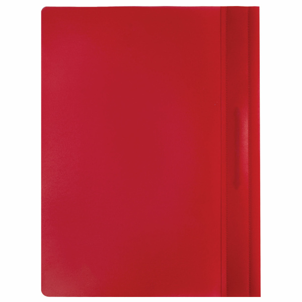 Скоросшиватель пластиковый BRAUBERG, А4, 130/180 мкм, красный, 220384 - Папки-скоросшиватели мягкие