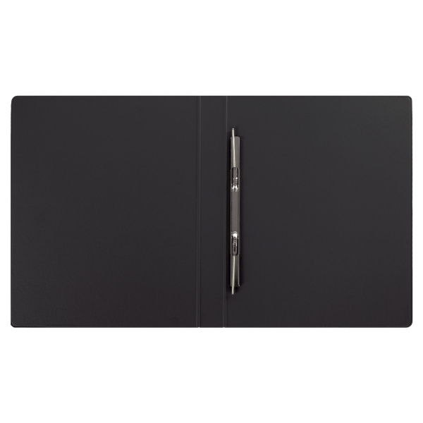 Папка с металлическим пружинным скоросшивателем BRAUBERG, картон/ПВХ, 35 мм, черная, до 290 листов, 228337 - Папки с пружинным и пластиковым скоросшивателем