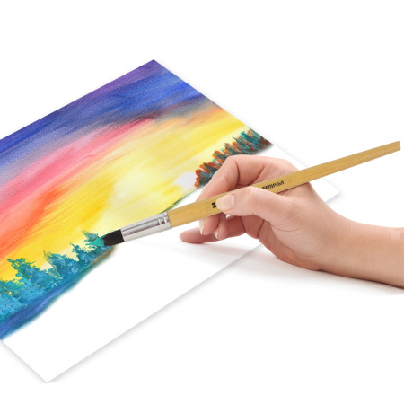 Кисть BRAUBERG, белка, круглая, № 10, 200187 - Кисти для рисования