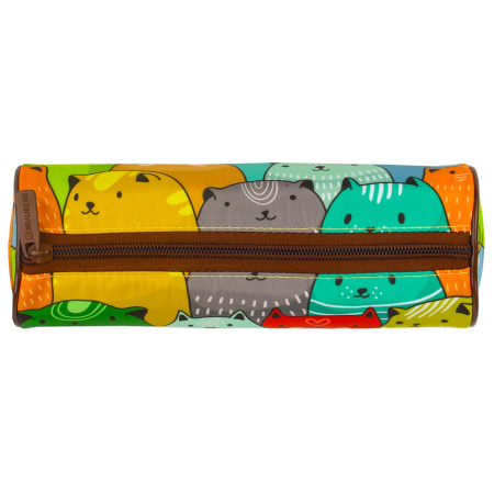 Пенал-тубус BRAUBERG, с эффектом Soft Touch, мягкий, "Cats", 22х8 см, 229008 - Пеналы мягкие