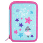 Пенал BRAUBERG, 3 отделения, полиэстер, 21х14 см, "Reach for the stars", 270728 - Пеналы каркасные