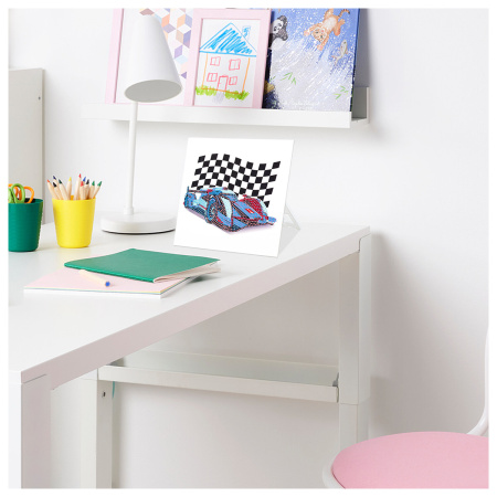 Картина стразами (алмазная мозаика) 20х20 см, ЮНЛАНДИЯ "Автомобиль", картон, 662433 - Алмазная вышивка