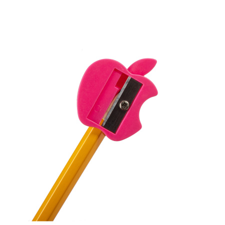 Точилка ПИФАГОР "Яблоко", пластиковая, корпус ассорти, 228433 - Точилки ручные