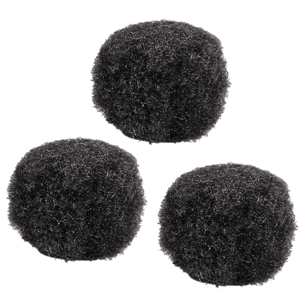 Помпоны для творчества, черные, 25 мм, 20 шт., ОСТРОВ СОКРОВИЩ, 661446 - Помпоны для творчества