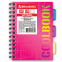 Тетрадь-блокнот 120 л., A5, 148x210 мм, BRAUBERG, клетка, гребень, обложка пластиковая, 3 разделителя, "CoolBOOK", 401786 - Тетради-блокноты
