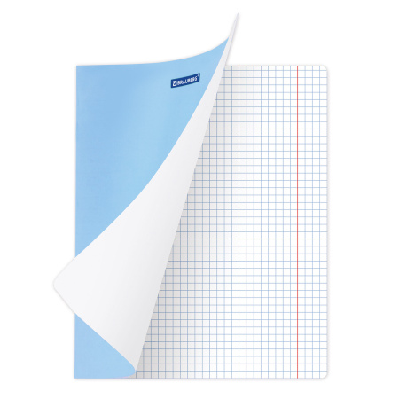 Тетради 18 л. КОМПЛЕКТ 20 шт. BRAUBERG КЛАССИКА NEW, клетка, обложка картон, СИНЯЯ, 880061 - Тетради 12-24 листов